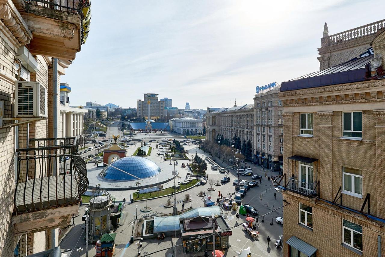 Студія З Видом На Майдан Незалежності Kiev Extérieur photo